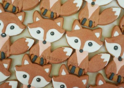 Cute fox cookie set