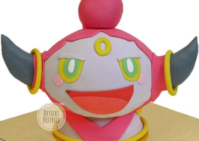 Pink Hoopa customfondant cake